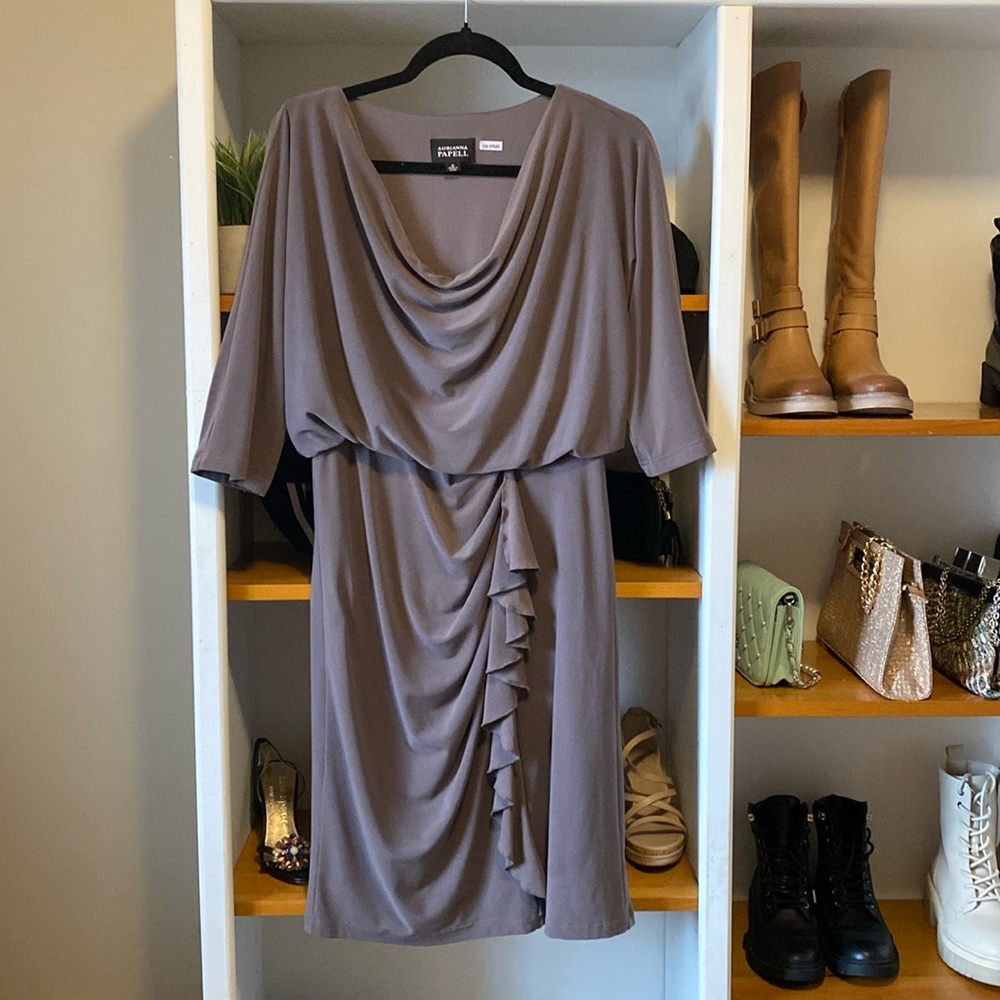 Adrianna Papell dress. Excellent condition. Elasticized waist. Size 10.